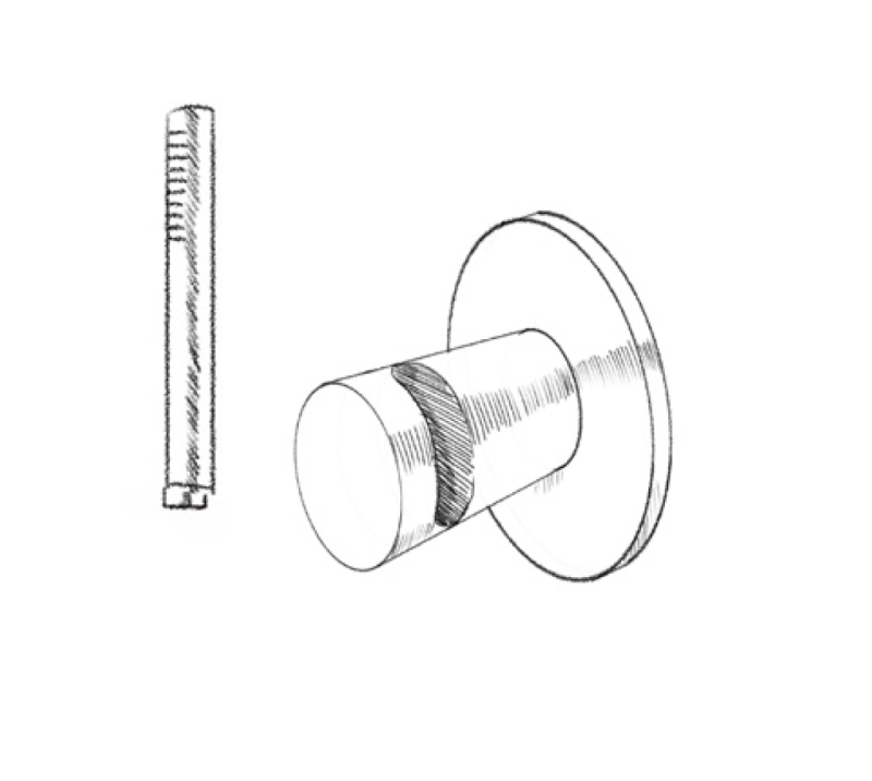 MURO TUA Σετ ντους χειρός Slim με σύνδεση τοίχου χρώμιο M1.BA1.S.CR