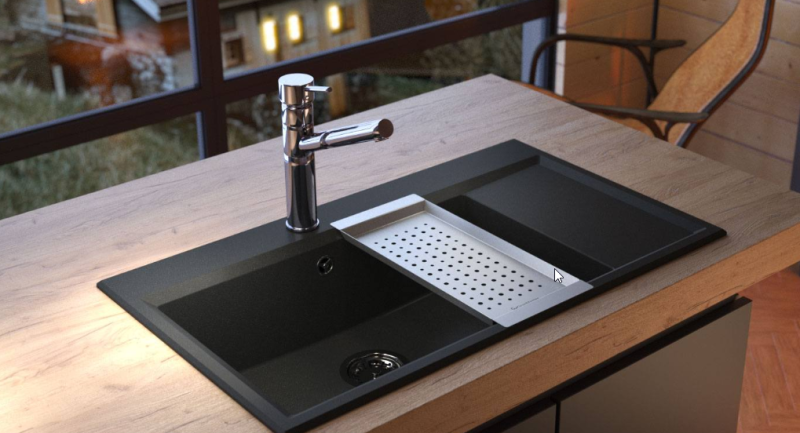 Massimo Αξεσουάρ Εισαγωγικό Δίσκο Μαύρο Ματ 183x430x19mm