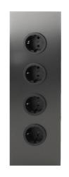 Indux Corner Ενεργειακή στήλη με 4 πρίζες Randaarde Gun metal 1208972290