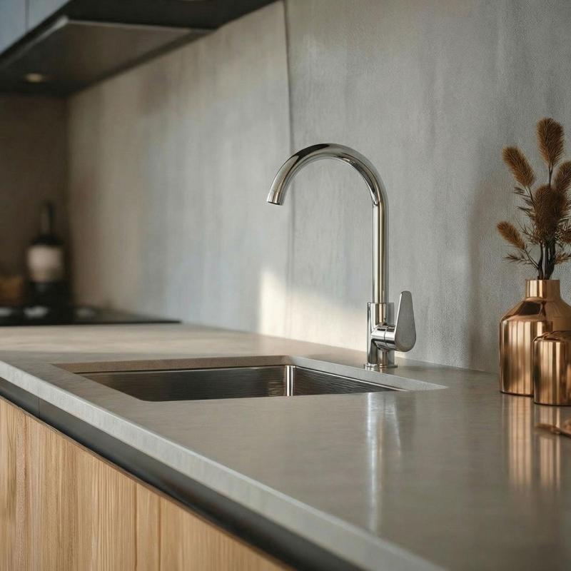 Aquanello Casa Μονόχειρος χρωμίου Μιξέρ κουζίνας CR-1201-CS