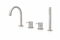 MURO TUA Εντοιχισμένος μείκτης με στρογγυλή έξοδο και αφαιρούμενο ντους χεριού χρώμιο 1208972441