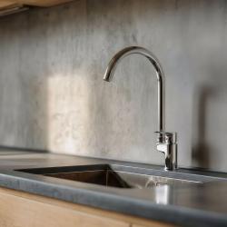 Aquanello Casa Μιξέρ κουζίνας χρώμιο με επάνω μοχλό CR-1202-CS