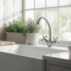 Aquanello Heritage Ascot Κλασική κουζίνα Νοσταλγική βρύση κουζίνας από ανοξείδωτο ατσάλι NB-4004-HA