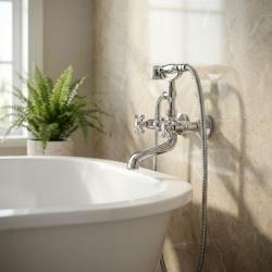 Aquanello Heritage Collection Σωλήνας ντους  150cm Χρώμιο CR-9002-HC