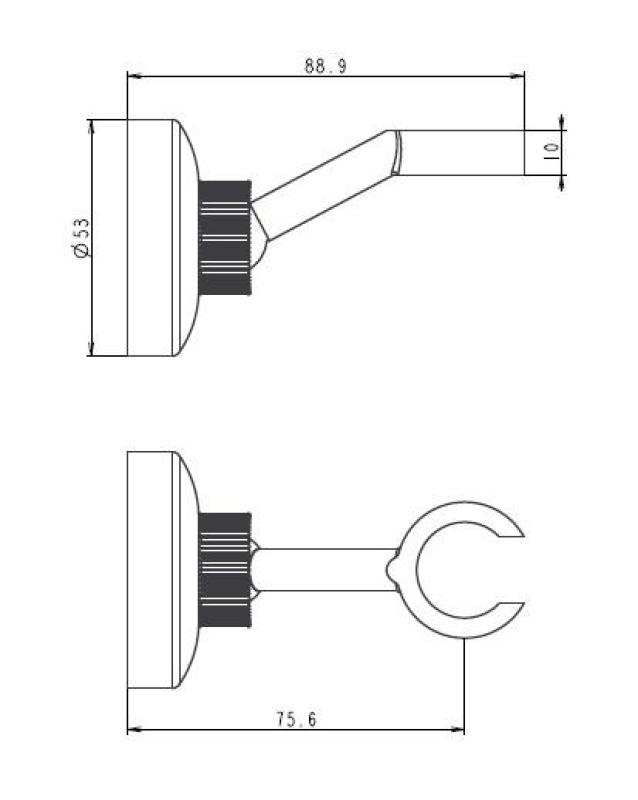 Aquanello Heritage Collection Κλασική βάση για χειροκίνητο ντους από μπρούντζο BN-9003-HC