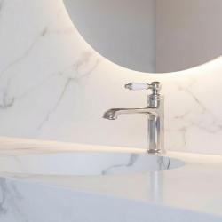 Aquanello Heritage Manor Κλασική νοσταλγική μπαταρία νιπτήρα χρώμιο CR-1001-HM