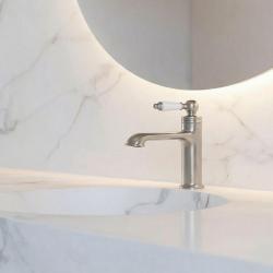 Aquanello Heritage Manor Κλασικός νοσταλγικός μείκτης νιπτήρα από ανοξείδωτο ατσάλι NB-1001-HM