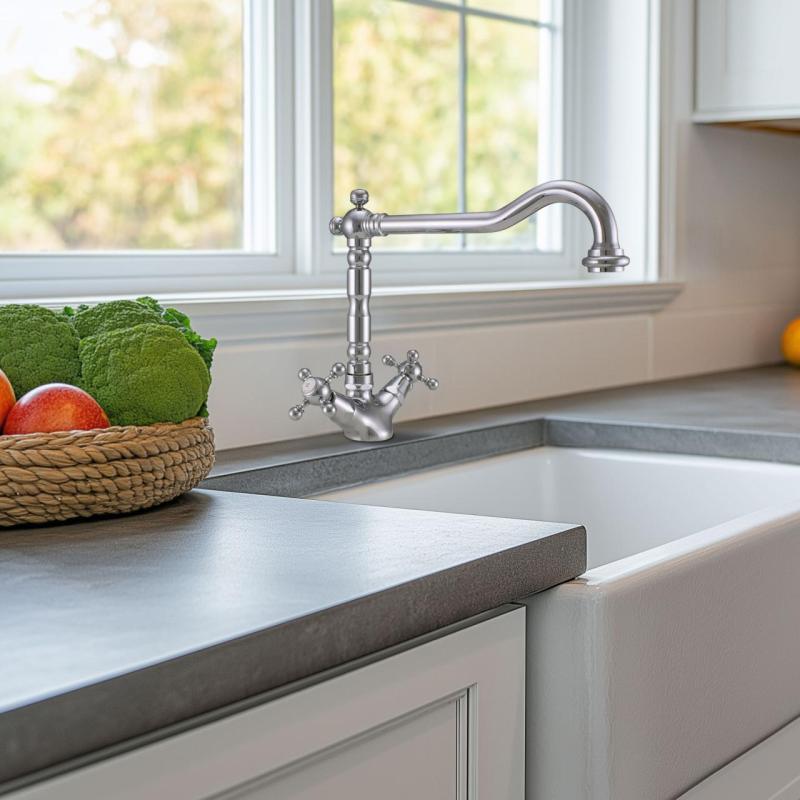 PB Νοσταλγική βρύση κουζίνας V1910 Χρώμιο