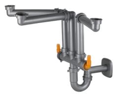 Φράνκε Spazio 3 εξοικονόμηση χώρου σιφόν κουζίνας για 3 νεροχύτες 6213