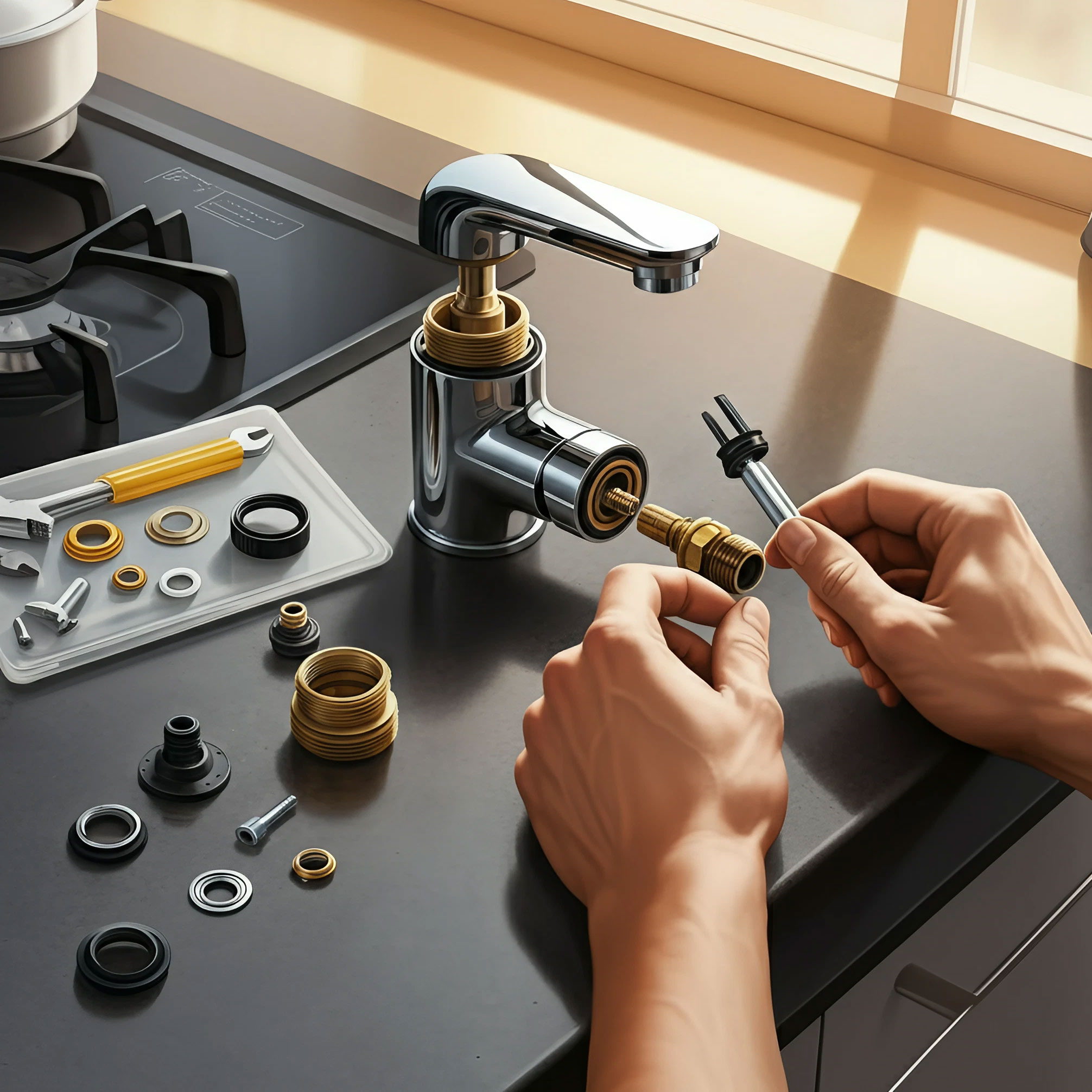 Αντικατάσταση της κασέτας της βρύσης της κουζίνας - Οδηγός DIY βήμα προς βήμα